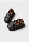 Little Heirloom Girls Mary Jane Loafers in Brown | Girls Flats