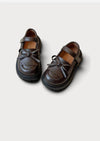 Little Heirloom Girls Mary Jane Loafers in Brown | Girls Flats