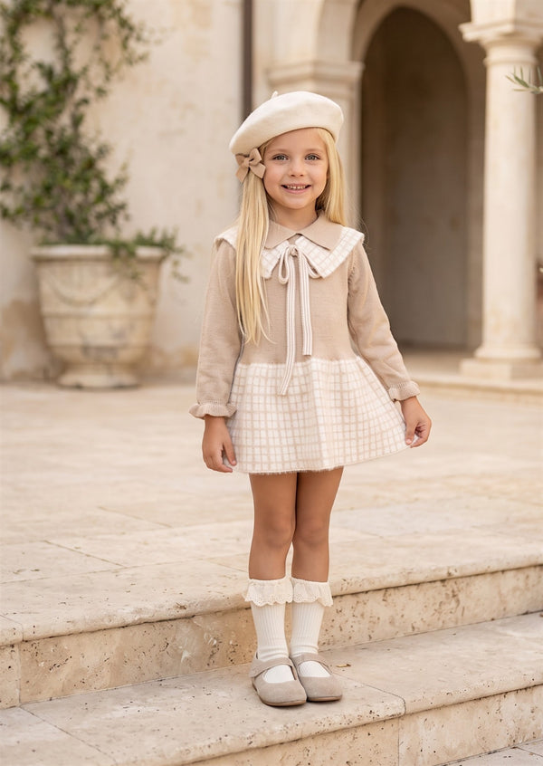 Girls Beige Sweater Dress Set | Fall Clothing for Girls