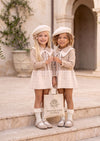 Girls Beige Sweater Dress Set | Fall Clothing for Girls