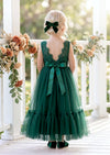 Deep Green Flower Girl Dress - Flower Girl Dresses