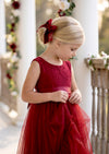 Wine Red, Deep Red Flower Girl Dress - Flower Girl Dresses