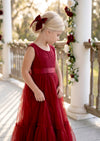 Wine Red, Deep Red Flower Girl Dress - Flower Girl Dresses