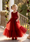Wine Red, Deep Red Flower Girl Dress - Flower Girl Dresses