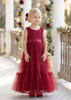 Wine Red, Deep Red Flower Girl Dress - Flower Girl Dresses