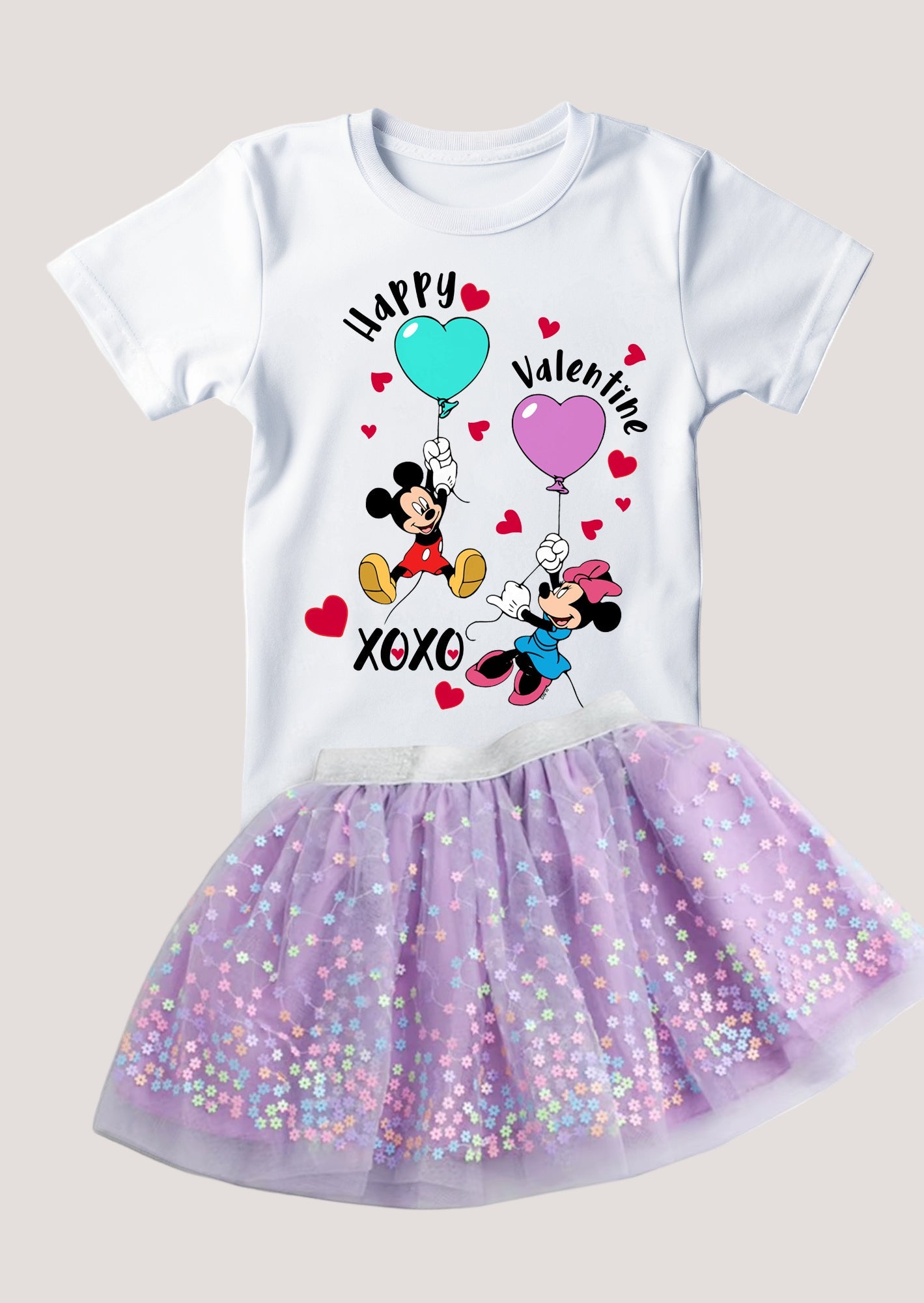 Lavender Flower Sprinkles Tutu Skirt