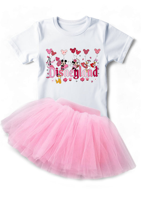 Pink Disneyland Tee & Tutu Set