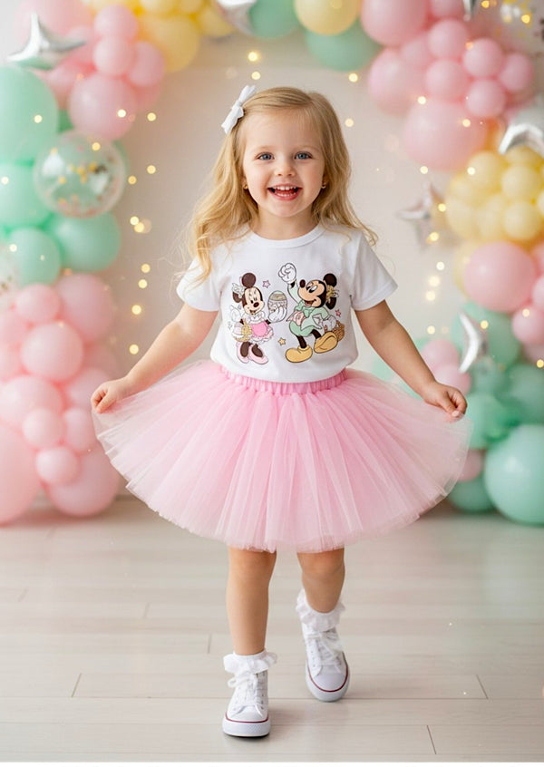 Mickey & Minnie Easter Egg Tee & Pink Tutu Set
