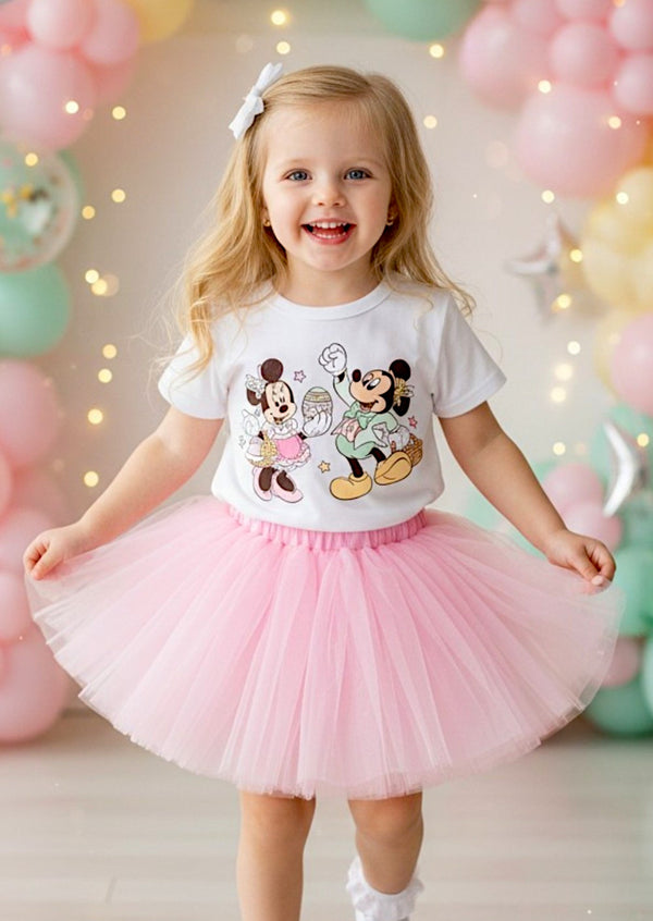 Mickey & Minnie Easter Egg Tee & Pink Tutu Set