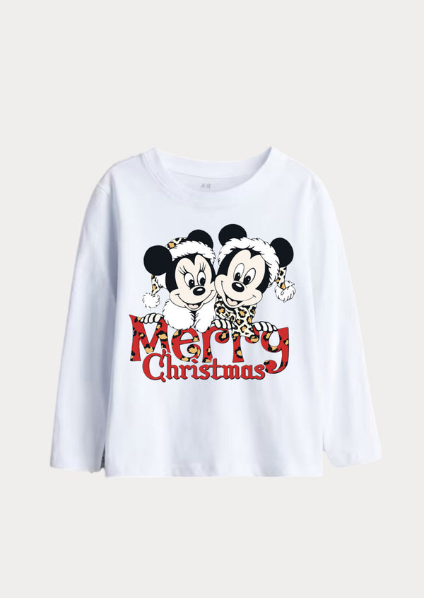 Mickey & Minnie Merry Christmas Tee Shirt