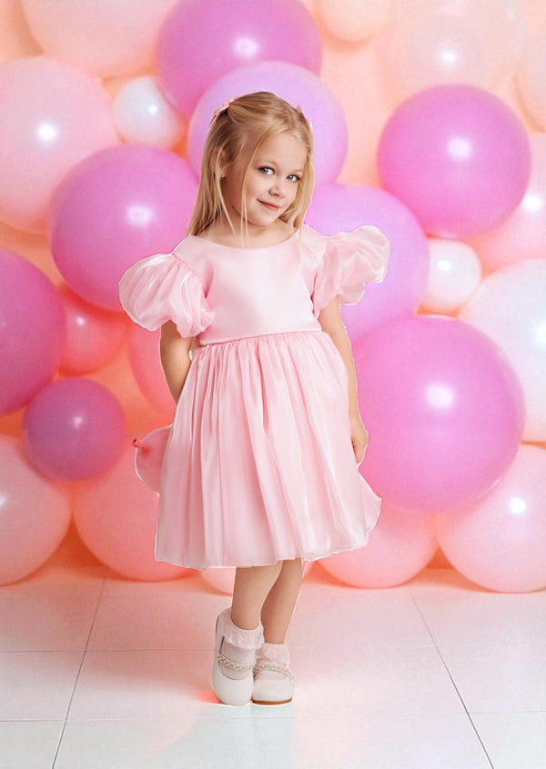 Twinkleberry Pink Girls Party Dress || Pink