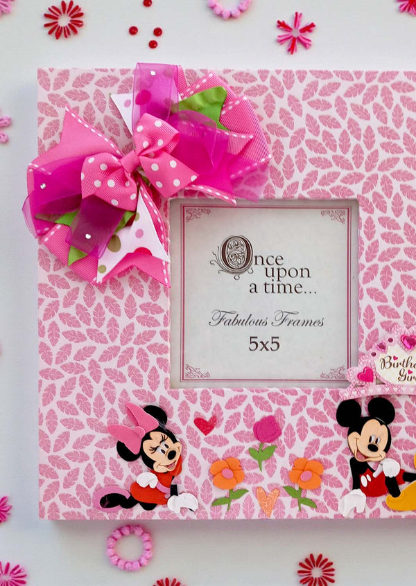 Minnie and Mickey Mouse Photo Frame