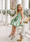 Girls Party Dress in Mint Green | Special Occasion Christmas Dress