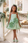 Girls Party Dress in Mint Green | Special Occasion Christmas Dress