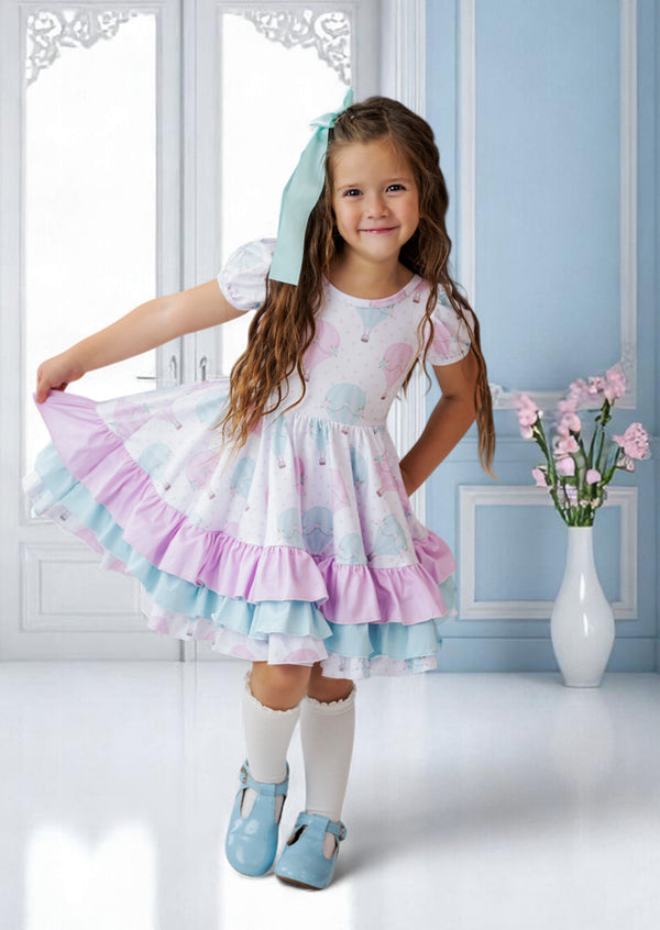 Mint Balloons Birthday Dress