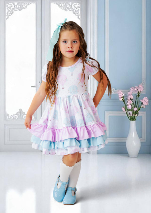 Mint Balloons Birthday Dress
