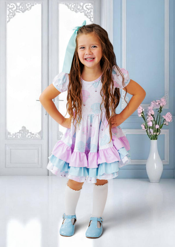 Mint Balloons Birthday Dress
