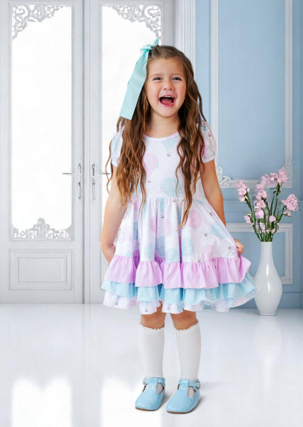Mint Balloons Birthday Dress