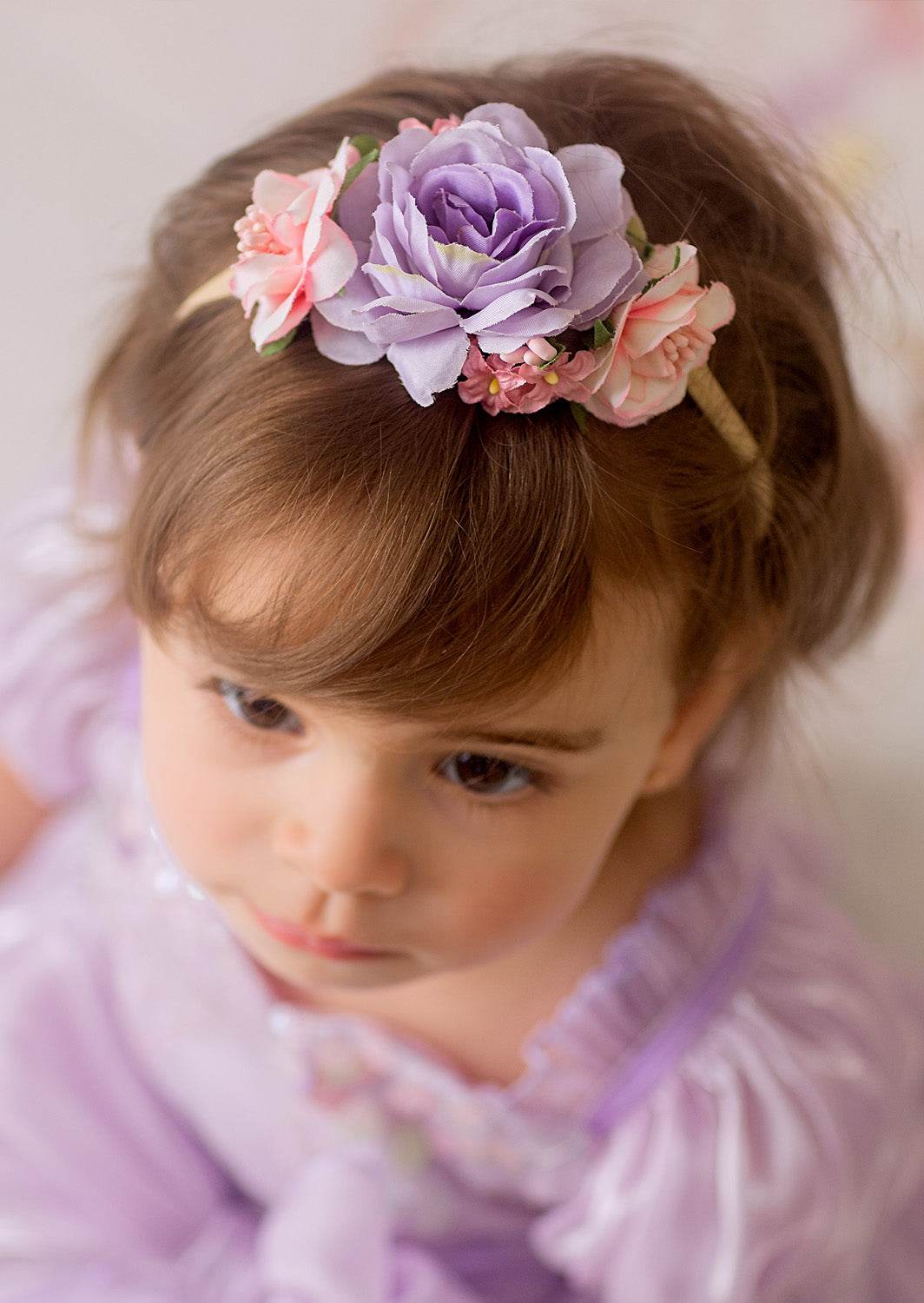 Baby girl 1st birthday photography backdrop