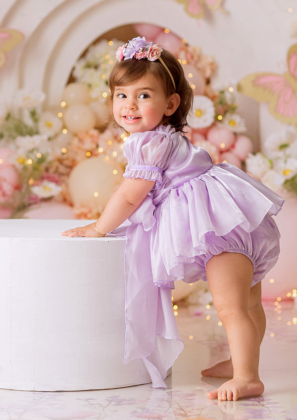 Moonbeam Romper || Lavender Sequin