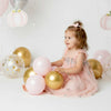 Fairy Moon & Stars Tutu Dress in Pink | Cake Smash Outfit Girl