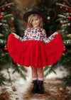 Christmas Minnie Twirl Dress || Red