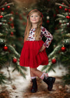Christmas Minnie Twirl Dress || Red