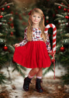 Christmas Minnie Twirl Dress || Red