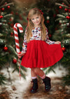 Christmas Minnie Twirl Dress || Red