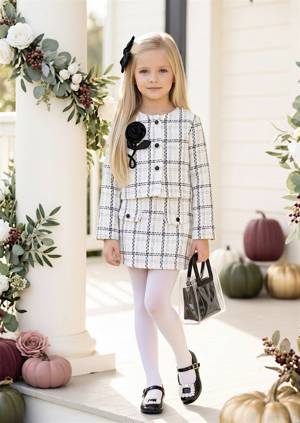 Parisienne Plaid Set Skirt Set | Girls Fall Clothes & Outfits