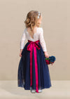 Navy Blue  Flower Girl Dresses