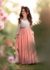 Dusty pink flower girl dresses for weddings