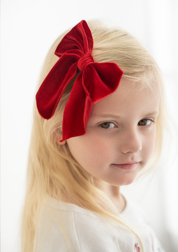 Red Velvet Christmas Fable Bow