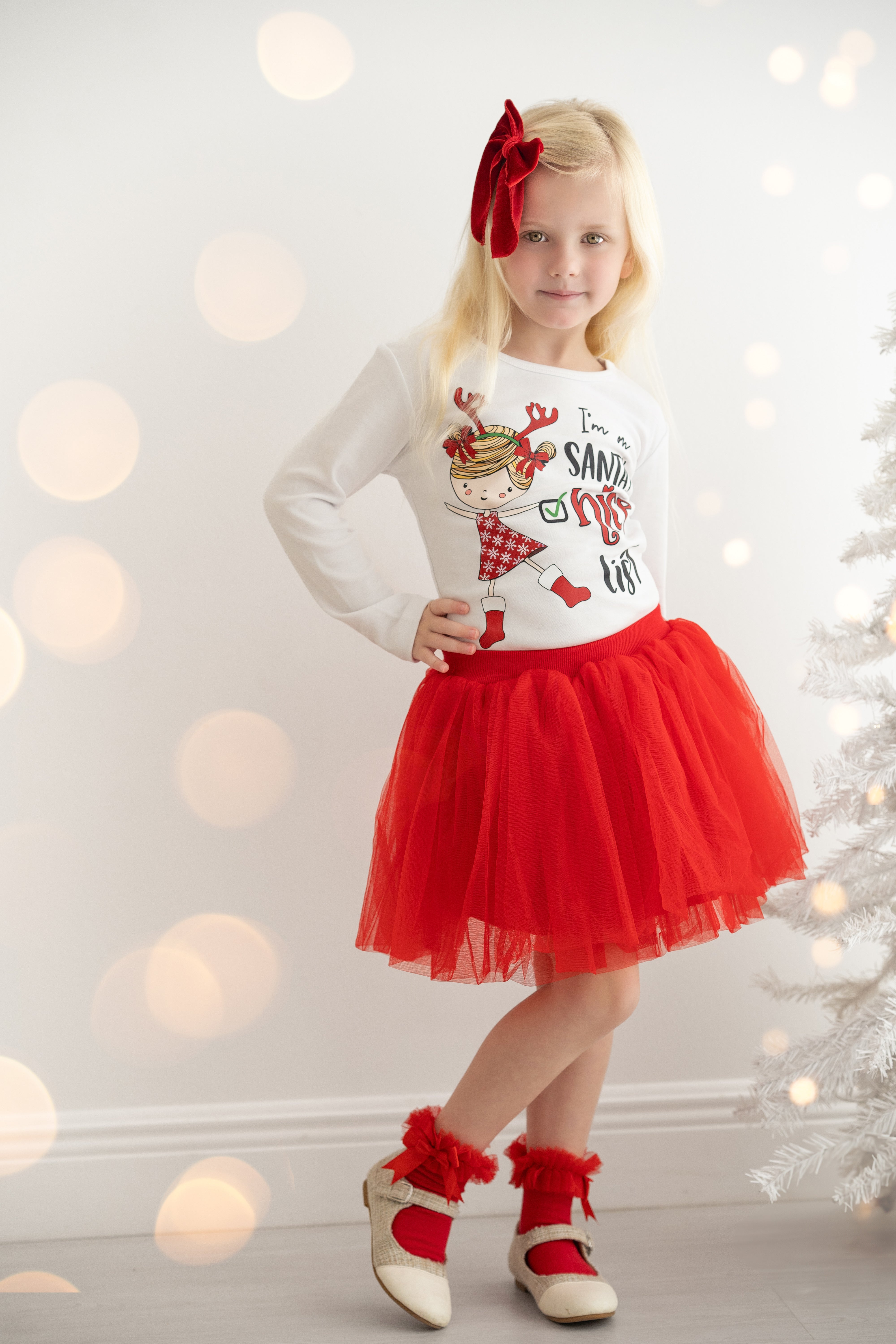 I'm On Santa's Nice List Christmas Tee Shirt