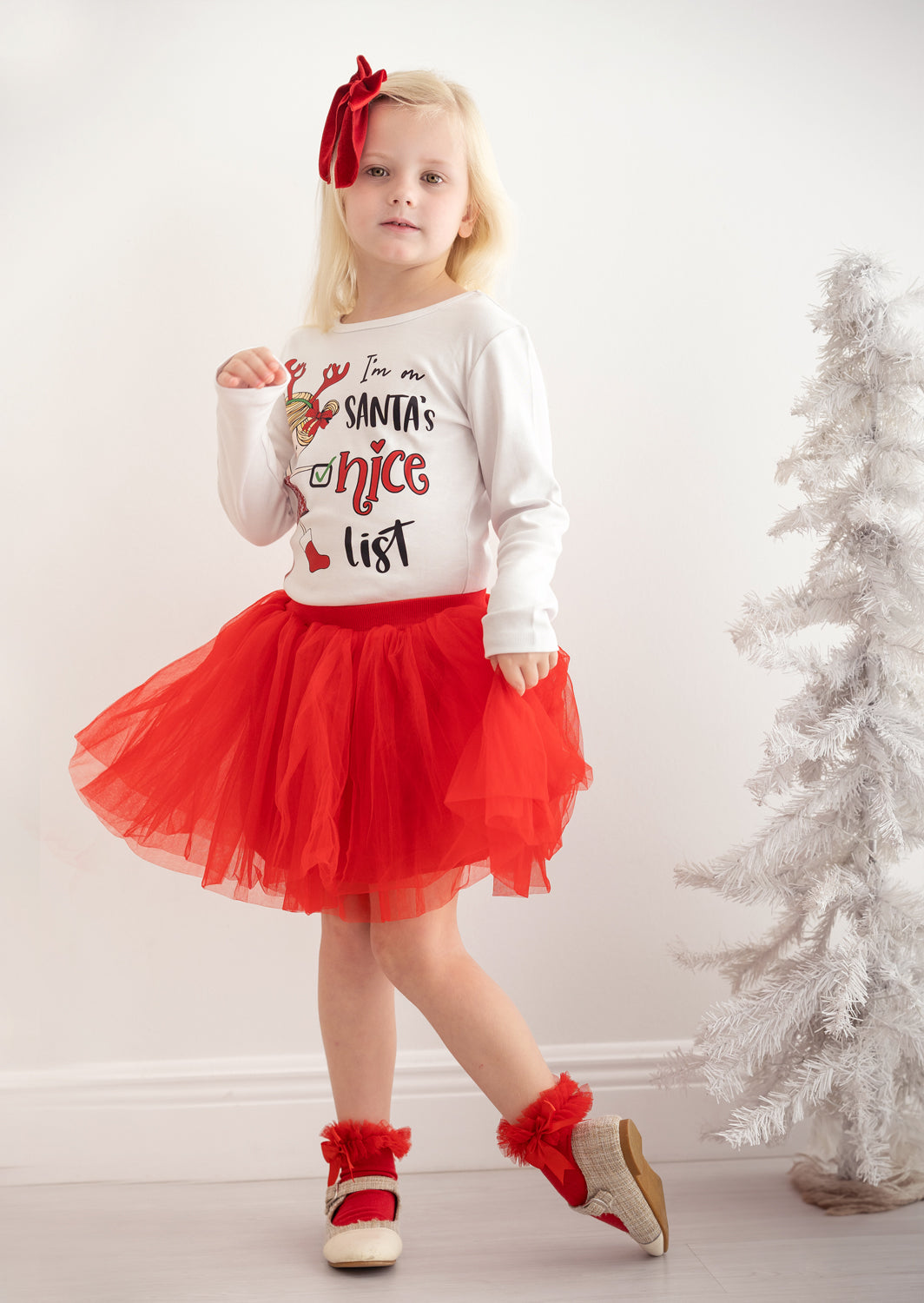 I'm On Santa's Nice List Christmas Tee Shirt