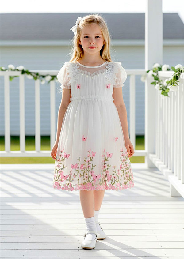 Novelee Pink Butterfly Dress - 