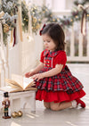 Nutcracker Plaid Girls Christmas Dress | Baby Christmas Dresses