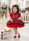 Nutcracker Plaid Girls Christmas Dress | Baby Christmas Dresses