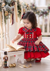 Nutcracker Plaid Girls Christmas Dress | Baby Christmas Dresses