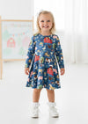 Toddler On the Farm Animals Blue Twirl Dress - Twirl Dresses