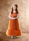 Burnt Orange Flower Girl Dresses