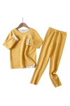 Long Sleeve Pajama in Golden Yellow
