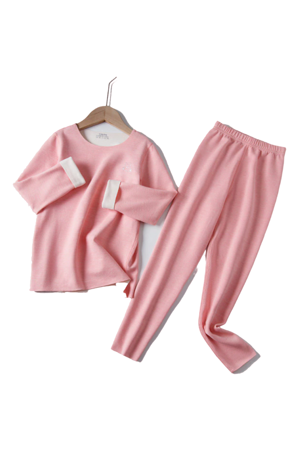 Long Sleeve Pajama in Soft Pink