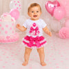 Hot Pink Party Baby 1st Birthday Onesie & Bloomer Set
