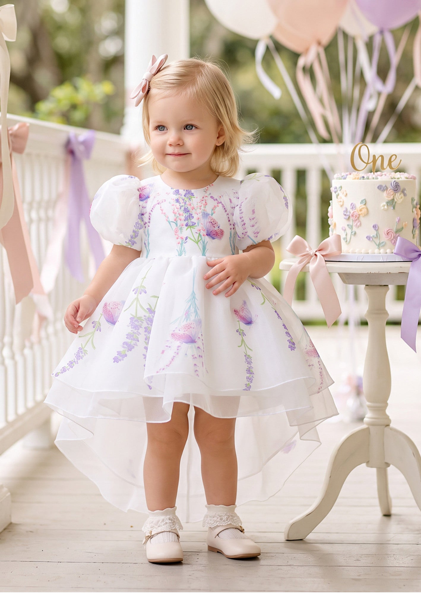 Penelopes Garden Baby Girl Cake Smash Birthday Dress