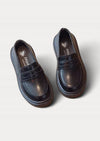 Charlotte Loafers in Black| Girls Penny Loafer Shoes | Girls Flats