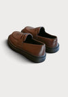 Charlotte Loafers in Brown| Girls Penny Loafer Shoes | Girls Flatsbackground.
