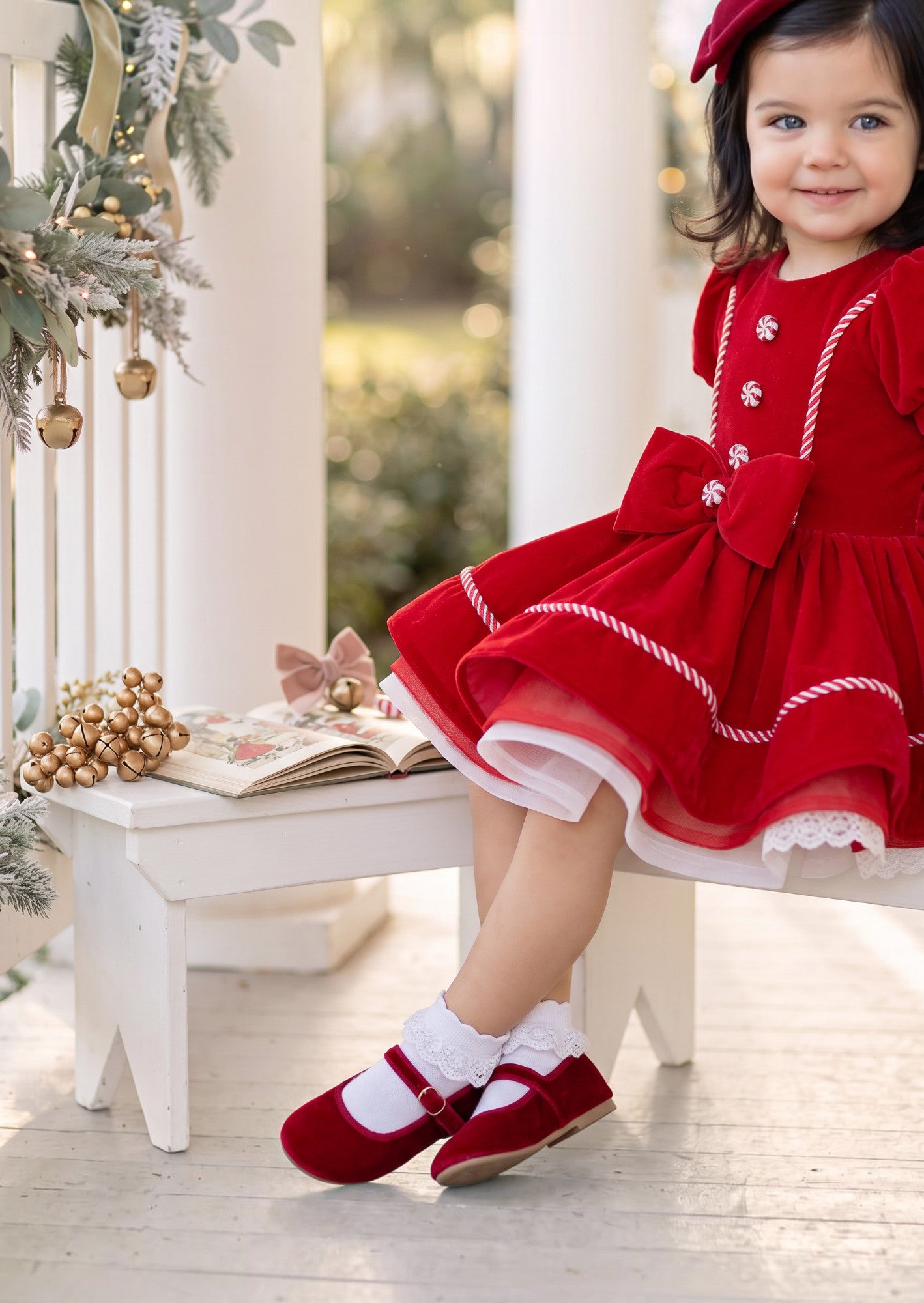 Peppermint Princess Girls Christmas Dress | Cake Smash Outfit Girl
