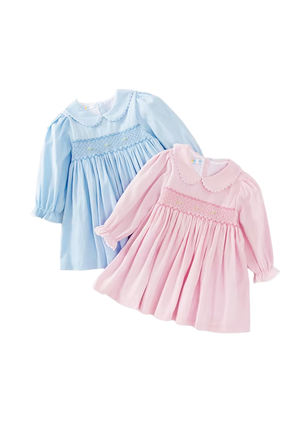 Rose Smocked Baby Dress
