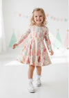 Girls Pink Winter Wishes Christmas Twirl Dress - Twirl Dresses